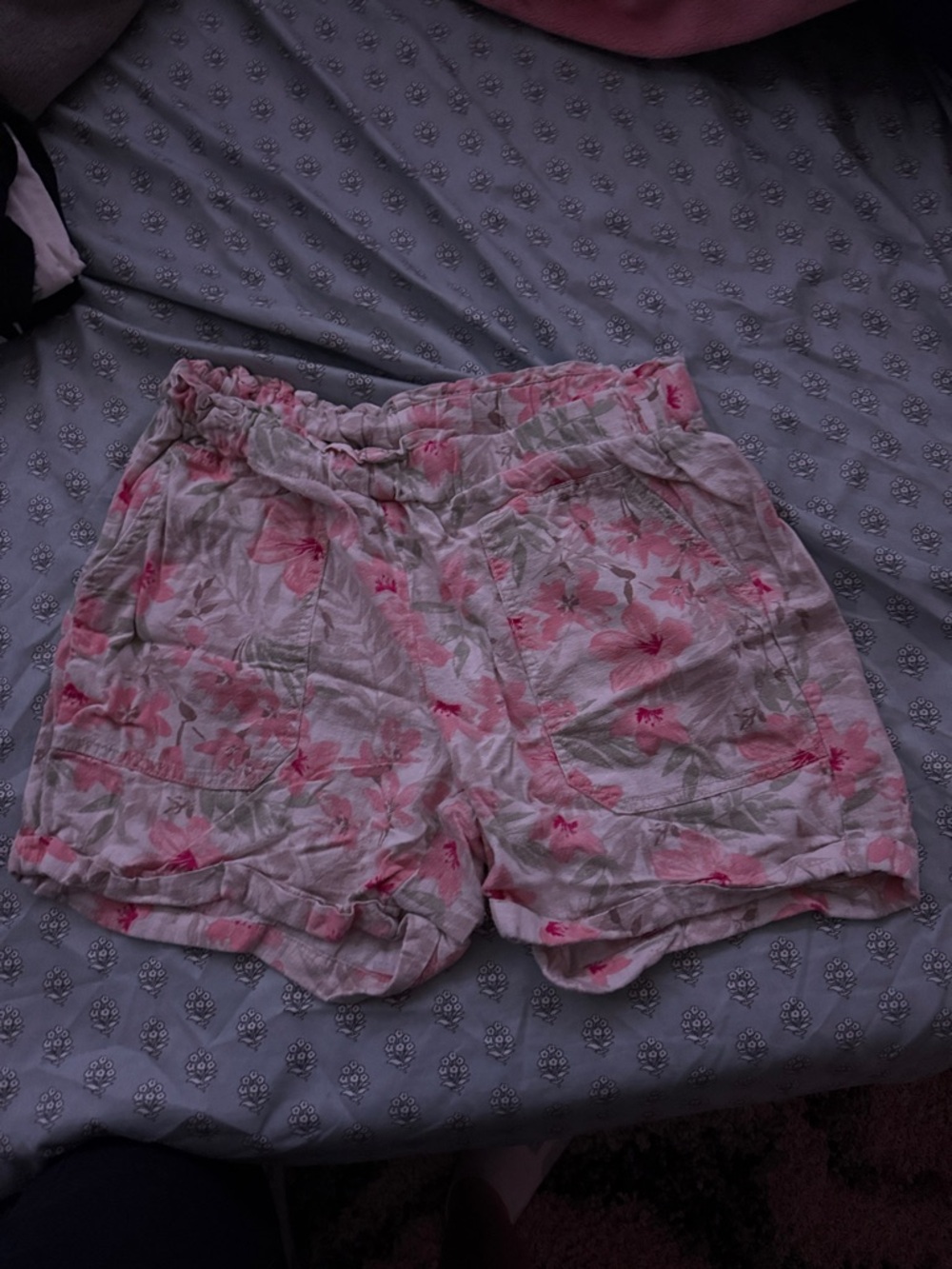 Briggs New York Pink Floral High Waist Shorts